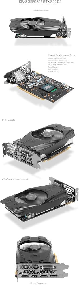 Amazon | GALAX GeForce GTX 950 グラフィックボード シングルファン Amazon | GALAX GeForce GTX 950 グラフィックボード シングルファン